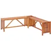 Image de Vidaxl Banc De Jardin Et JardiniÃ¨re 117x117x40 Cm Bois Solide D'acacia