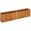 Image de CarrÃ© potager acacia massif 200Ã30Ã50 cm, robuste, rÃ©sistant intempÃ©ries.