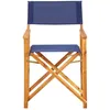 Image de Chaise De Metteur En ScÃ¨ne Bois Massif D'acacia Bleu