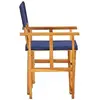 Image de Salons de jardin VidaXL  Chaise d'extérieur  Bois massif d'acacia Bleu P31600059