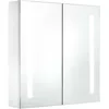 Image de vidaXL Armoire de salle de bain Ã  miroir LED 60x14x62 cm