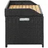 Image de Rangements d'extérieur VidaXL  Banc de rangement  120 cm Résine tressée Noir P31599952