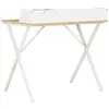 Image de Bureaux VidaXL  Bureau  Blanc et naturel 80x50x84 cm P31599888
