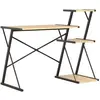 Image de Bureaux VidaXL  Bureau  avec étagère Noir et chêne 116x50x93 cm P31600449