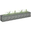 Image de Vidaxl Lit SurÃ©levÃ© Ã Gabion Acier GalvanisÃ© 180x30x30 Cm