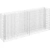 Image de Vidaxl Lit SurÃ©levÃ© Ã Gabion Acier GalvanisÃ© 180x30x90 Cm