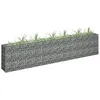 Image de Vidaxl Lit SurÃ©levÃ© Ã Gabion Acier GalvanisÃ© 270x30x60 Cm