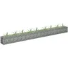Image de Vidaxl Lit SurÃ©levÃ© Ã Gabion Acier GalvanisÃ© 360x30x30 Cm