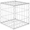 Image de Vidaxl Lit SurÃ©levÃ© Cube Ã Gabion Fil D'acier 30x30x30 Cm