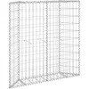 Image de Vidaxl Lit SurÃ©levÃ© Ã Gabion En TrapÃ¨ze Acier GalvanisÃ© 100x20x100 Cm
