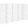 Image de Vidaxl JardiniÃ¨re Ã Gabion En H Fil D'acier 260x40x150 Cm