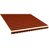Image de Vidaxl Toile D'auvent Orange Et Marron 400x300 Cm