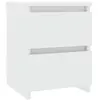 Image de Tables de chevet VidaXL  Table de chevet  Bois d'ingénierie Blanc 30 x 30 x 40 cm P31600286