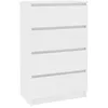 Image de vidaXL Buffet Blanc 60x35x98,5 cm AgglomÃ©rÃ©