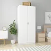 Image de Vidaxl Garde-Robe Blanc 90x52x200 Cm Bois D'IngÃ©nierie
