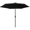 Image de Vidaxl Parasol D'extÃ©rieur Avec LumiÃ¨res Led Et MÃ¢t En Acier Noir