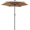Image de Vidaxl Parasol Taupe 200x224 Cm Aluminium