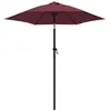 Image de vidaXL Parasol Bordeaux 200x211 cm Aluminium