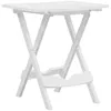 Image de vidaXL Table pliable de jardin 45,5x38,5x50 cm Blanc
