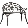 Image de vidaXL Banc de bistrot 100 cm Bronze Aluminium coulÃ©