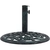 Image de Vidaxl Socle De Parasol Vert 9 Kg 40 Cm Fonte