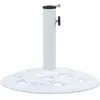 Image de Vidaxl Socle De Parasol Blanc 9 Kg 40 Cm Fonte