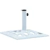 Image de Vidaxl Socle De Parasol Blanc 12 Kg 49 Cm Fonte