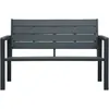Image de Banc De Jardin 120 Cm Pehd Gris Aspect De Bois