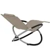 Image de Chaises d'extérieur VidaXL  Chaise longue d'extérieur  Géométrique Acier Noir P31600632
