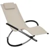 Image de Vidaxl Chaise Longue Pour Enfants Acier CrÃ¨me