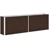 Image de JardiniÃ¨re Acier GalvanisÃ© 240 X 40 X 77 Cm Marron