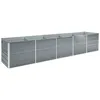 Image de Lit SurÃ©levÃ© De Jardin Acier GalvanisÃ© 400x80x77 Cm Gris Vidaxl Vidaxl