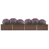 Image de Lit SurÃ©levÃ© De Jardin Acier GalvanisÃ© 600x80x45 Cm Marron
