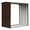 Image de vidaXL Abri de stockage de bois Acier galvanisÃ© 172x91x154 cm Marron