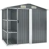 Image de Vidaxl Abri De Jardin Avec ÃtagÃ¨re Gris 205x130x183 Cm Fer