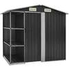 Image de Vidaxl Abri De Jardin Avec ÃtagÃ¨re Anthracite 205x130x183 Cm Fer