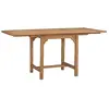 Image de Tables à manger de jardin VidaXL  Table extensible de jardin  Teck marron 110-160x80x75 cm P31600336