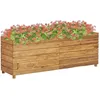 Image de vidaXL Lit surÃ©levÃ© 150x40x55 cm bois de teck recyclÃ© et acier