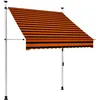 Image de Auvent Manuel RÃ©tractable 150 Cm Orange Et Marron