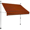 Image de Auvent Manuel RÃ©tractable 200 Cm Orange Et Marron