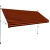 Image de Auvent Manuel RÃ©tractable 300 Cm Orange Et Marron