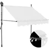 Image de Vidaxl Auvent Manuel RÃ©tractable Avec Led 150 Cm CrÃ¨me