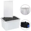 Image de Vidaxl Fontaine De Jardin Et Pompe Acier Inoxydable 76 Cm Triangulaire