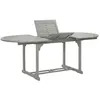 Image de Vidaxl Table De Jardin Gris 200x100x75 Cm Bois D'acacia Massif