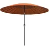 Image de Vidaxl Parasol D'extÃ©rieur Et M?T Avec Aluminium 270 Cm Terre Cuite