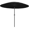 Image de Vidaxl Parasol D'extÃ©rieur Avec MÃ¢t En Aluminium 270 Cm Noir