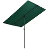 Image de Vidaxl Parasol De Jardin Avec MÃ¢t En Aluminium 180x110 Cm Vert