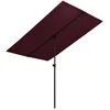Image de Vidaxl Parasol De Jardin Et MÃ¢t En Aluminium 2x1,5 M Rouge Bordeaux