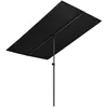 Image de Vidaxl Parasol De Jardin Avec MÃ¢t En Aluminium 2x1,5 M Noir