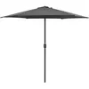 Image de Vidaxl Parasol De Jardin Et MÃ¢t En Aluminium 270x246 Cm Anthracite